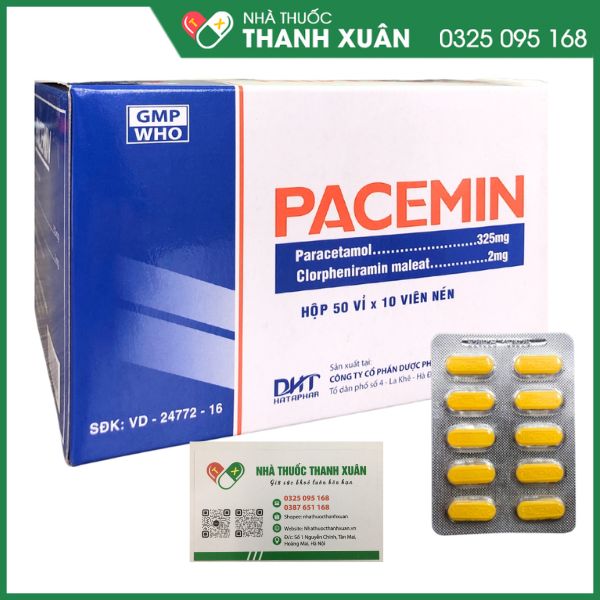 Pacemin thuốc điều trị cảm cúm, hắt hơi xổ mũi